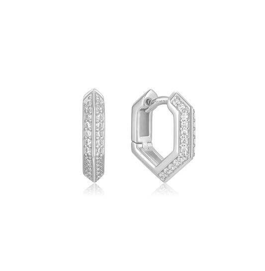  TRAILBLAZER - Créoles - Argent / Rhodié - Zircone